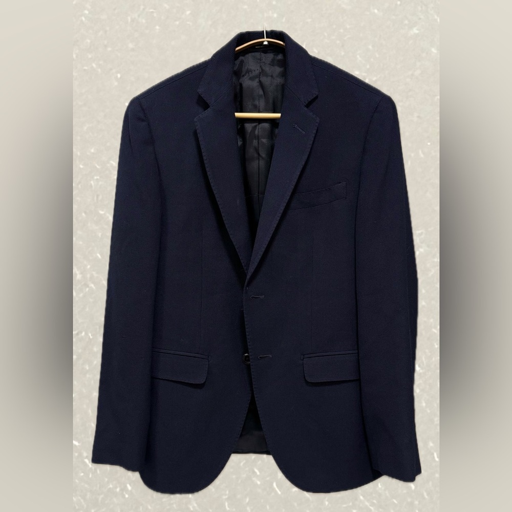 Men’s MASSIMO DUTTI Navy Sports Coat Sz 38